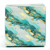 Коробка кондитерская с окном, сундук, &laquo;Мрамор&raquo;, 20 х 20 х 20 см