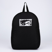 Рюкзак школьный текстильный &laquo;Аниме&raquo;, 38х14х27 см, цвет чёрный