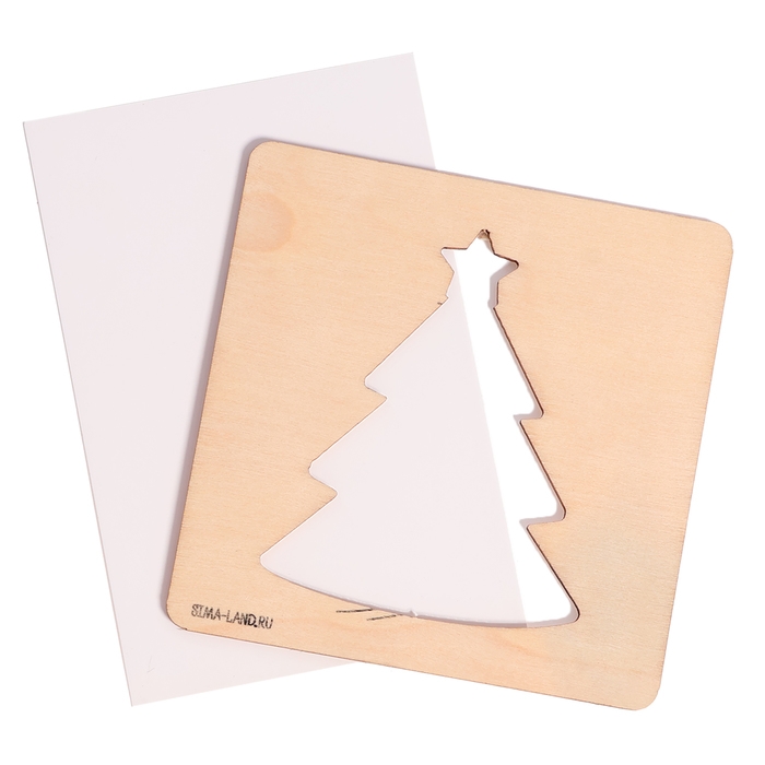 Основы для росписи и выжигания на новый год &laquo;Роспись по дереву. Ёлочные подвески&raquo;, новогодний набор для творчества