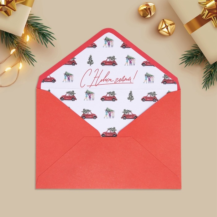 Набор подарочных конвертов &laquo;С Новым годом&raquo;, 16 штук, 11 х 15 см, Новый год