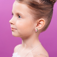 Клипсы &laquo;О, мой авокадо&raquo; детские серьги