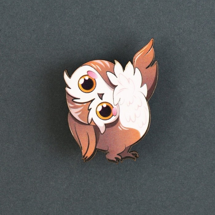 Значок деревянный &laquo;Талисман на успех&raquo;, 4 х 3,5 см