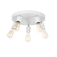 Спот "Скин" 5хЕ27 40Вт белый 38х38х16см