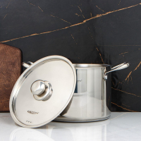 Кастрюля &laquo;Титан&raquo;, 6,4 л, d=22 см, h=17 см, капсульное дно, металлическая крышка, индукция,