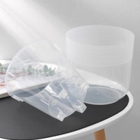 Кашпо для цветов со вставкой &laquo;Линель&raquo;, 4,5 л, d=19 см, h=19 см, прозрачный