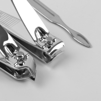 Набор маникюрный &laquo;Крокодил&raquo;, 6 предметов, в футляре, цвет красный