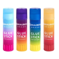 Клей-карандаш PVP  21г BRAUBERG GRADE, в градиентном корпусе, ассорти 271247
