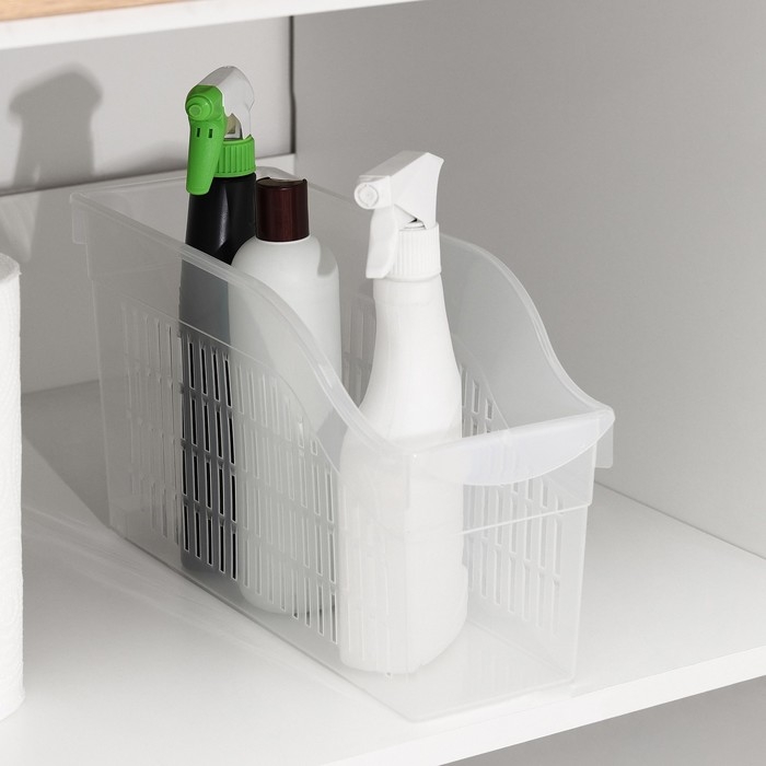 Контейнер для хранения на колёсиках RICCO, 6 л, 35,5×13×20 см, с ручкой, цвет прозрачный Контейнер для хранения на колёсиках RICCO, 6 л, 35,5×13×20 см, с ручкой, цвет прозрачный