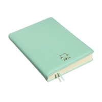 Ежедневник датированный 2024 A5 176 листов, deVENTE.I Love Cat, твёрдая обложка из искусственной кожи, тиснение фольгой, ляссе, кремовый блок 70 г/м2, мятный