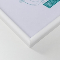 Фоторамка пластик L-4 20х25 см белый (пластиковый экран)