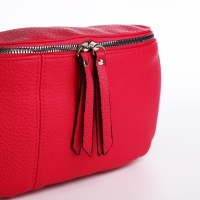 Сумка кросс-боди на молнии, цвет красный