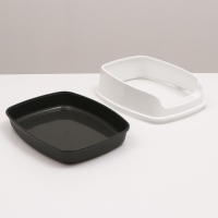 Туалет &laquo;Айша&raquo; S с высоким бортом,  45 х 35 х 18,5 см, серый