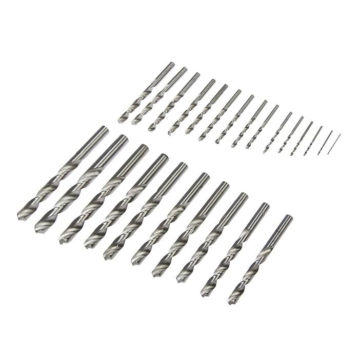 Набор сверл по металлу ТУНДРА, HSS, цилиндрический хвост., 1 - 13 мм (через 0.5 мм), 25 шт. Набор сверл по металлу ТУНДРА, HSS, цилиндрический хвост., 1 - 13 мм (через 0.5 мм), 25 шт.