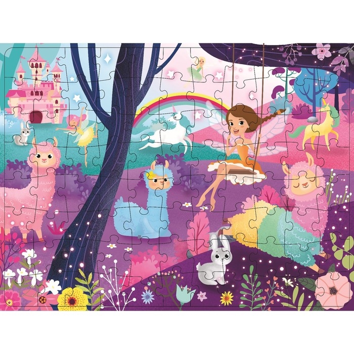 Пазл с фонариком &laquo;В гостях у ламы&raquo;, 88 деталей