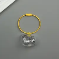 Брелок для шерсти кошачьей на тросе для ключей, рюкзака &laquo;Полосатый котик спит&raquo;, капсула с секретом, трос d=5.2 см 2.5&times;3.8&times;3 см