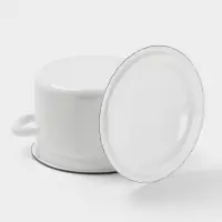 Кастрюля цил.борт. 3 л белая (без декора)