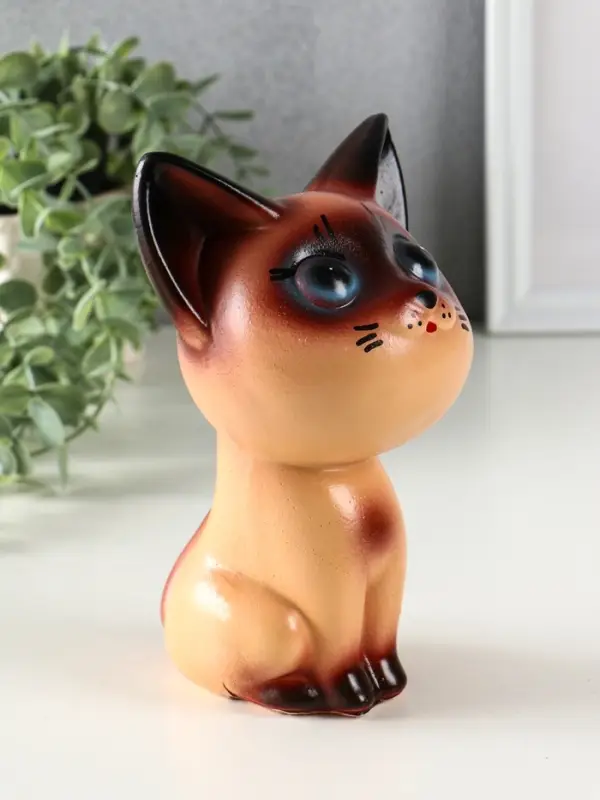Копилка "Котёнок сиамский", 19,5х12х12,5 см