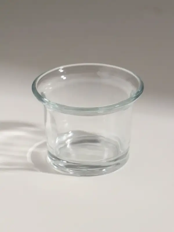 Подсвечник стекло на 1 свечу "Стаканчик" прозрачный 6.2х4,6х6,2 см