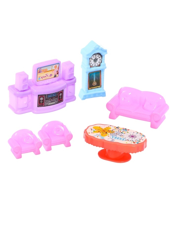 Кукольный дом &laquo;Тёмный домик&raquo;, 2 куклы, мебель, аксессуары