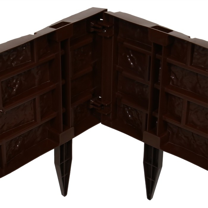 Грядка пластиковая, 4 секции, 45 &times; 45 &times; 20 см, шоколад