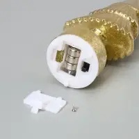 Фигура светодиодная "Елочка золотистая", 1 LED, 15х6 см, от бат. 3xAG13, Т/БЕЛЫЙ