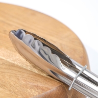 Щипцы кухонные Доляна &laquo;Лист&raquo;, 21,5 см, цвет серебристый