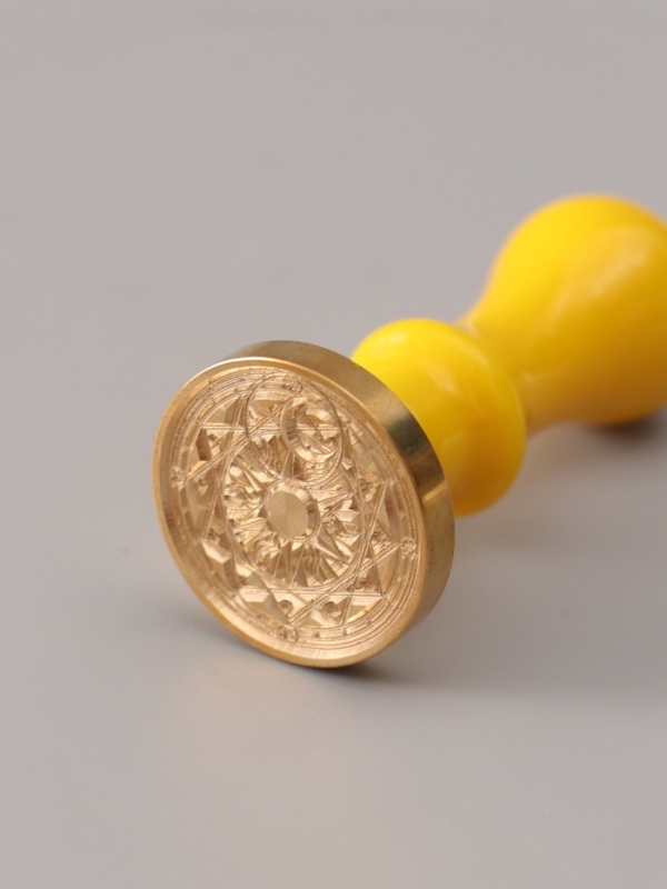 Сургучный набор "Солнце и луна" печать, ручка, сургуч 12,5х10х3,6 см