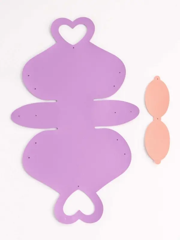 Кожанная подарочная сумочка 10,5 х 5 х 6 см сиреневая