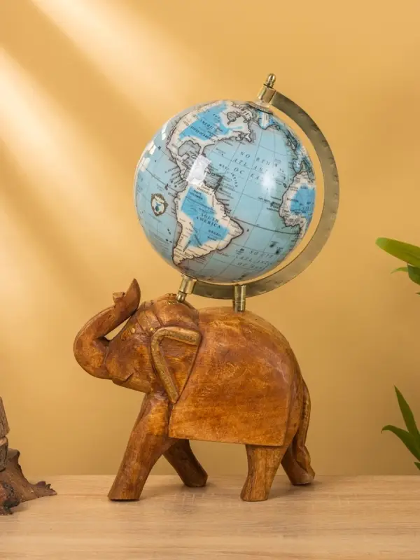 Глобус сувенирный, 25&times;16&times;36 см, подставка дерево