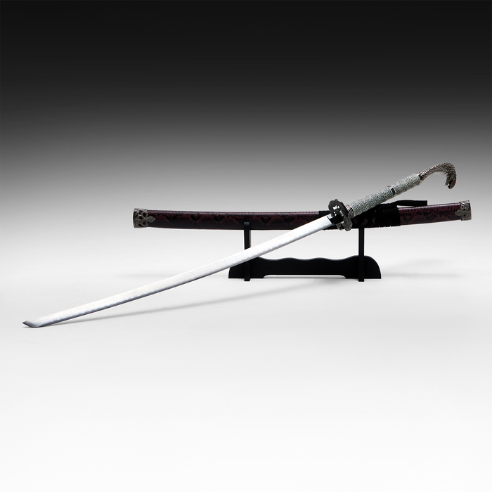Сувенирное оружие &laquo;Катана Рику&raquo; 107см, рукоять под змеиную кожу