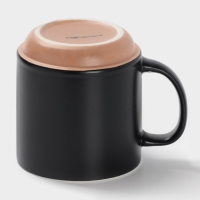 Кружка Доляна "Thank you" 12х9х10см, цвет черный