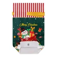 Пакет полиэтиленовый подарочный, с завязками "Подарки" МИКС, 15х23 см