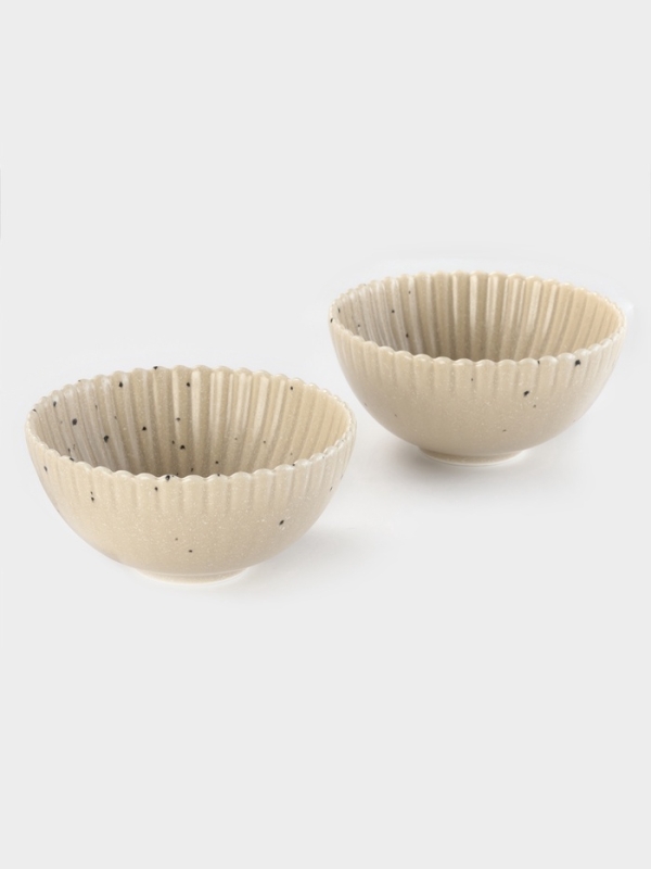 Салатники Доляна &laquo;Коралл&raquo;, d=16.1 см, набор 2 шт., керамика, бежевые