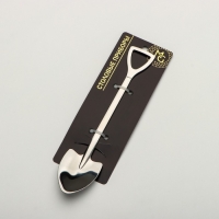 Ложка десертная из нержавеющей стали Magistro &laquo;Лопата&raquo;, длина 15,5 см, форма овальная, цвет серебряный