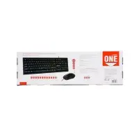 Комплект клавиатура и мышь Smartbuy ONE SBC-114282-K, проводной,мембранная,2400dpi, черный