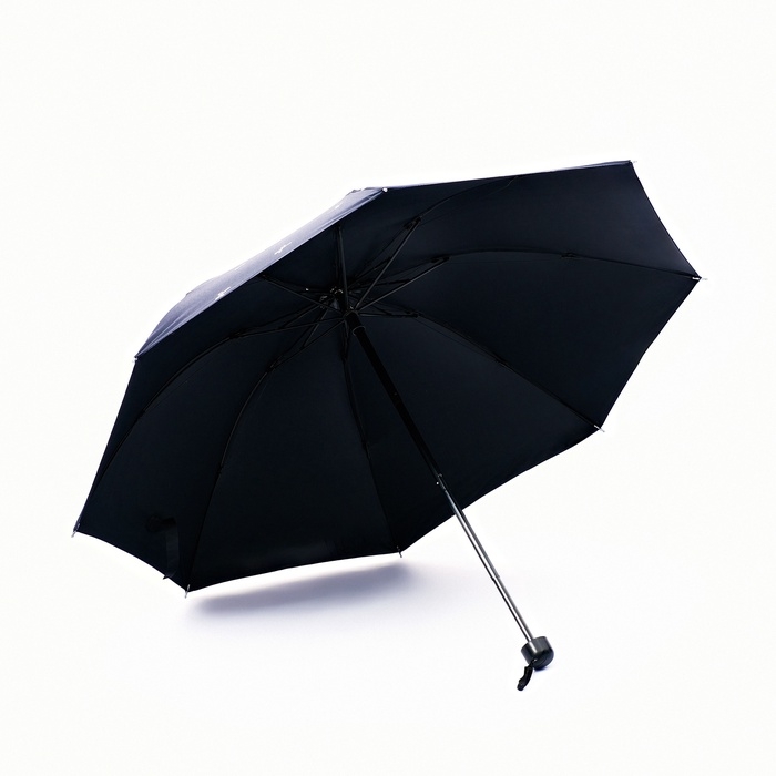 Зонт механический &laquo;Банты&raquo;, эпонж, 4 сложения, 8 спиц, R = 48/55 см, D = 110 см, цвет МИКС