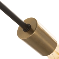 Бра "Узел" 1х40Вт Е27 черный/латунь