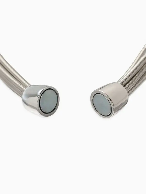 Набор 2 пред-та: колье, браслет "Бусина на нитях", цвет серебро