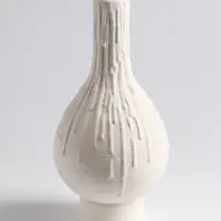 Ваза &laquo;Кристилис&raquo;, 22&times;10.5 см, керамика, белая