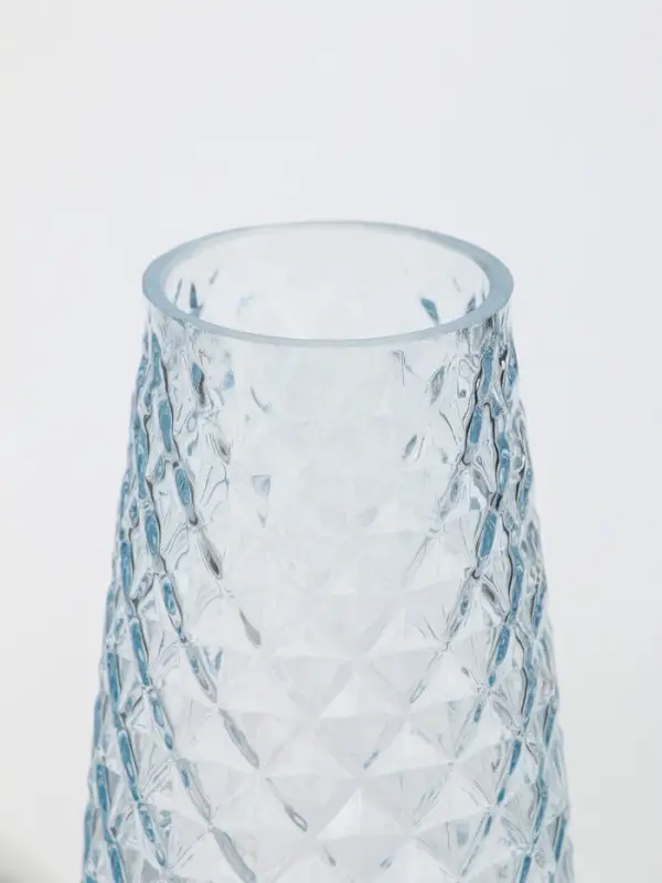 Ваза стекло настольная "Иви" 21,5х9,5х6,5 см, прозрачный