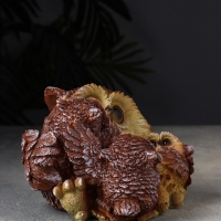 Копилка сова "Счастливая мама" 18 см, коричневый