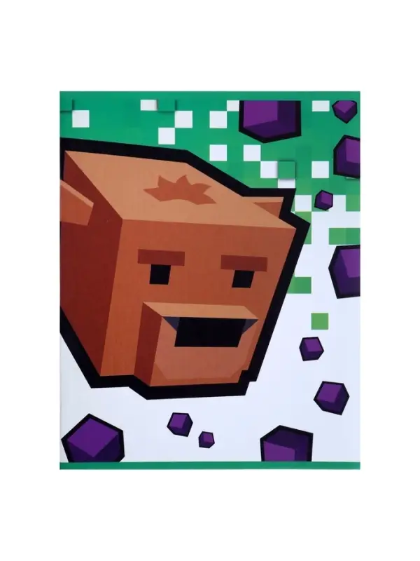 Тетрадь 48 листов в линейку Calligrata &laquo;Пиксели&raquo;, обложка мелованный картон, блок офсет, МИКС