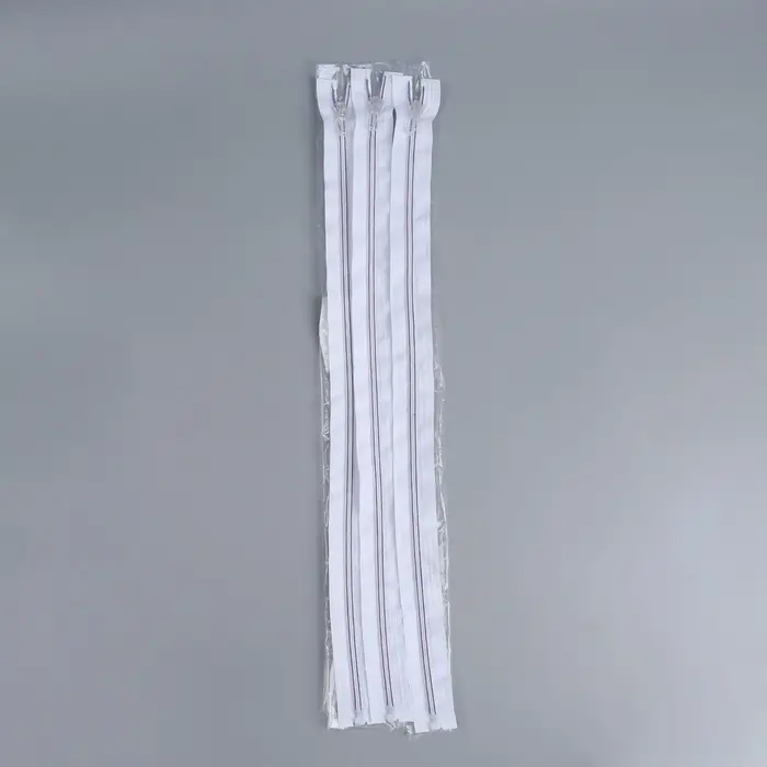 Молния &laquo;Спираль&raquo;, №5, разъёмная, замок автомат, 50 см, белая, сиреневая