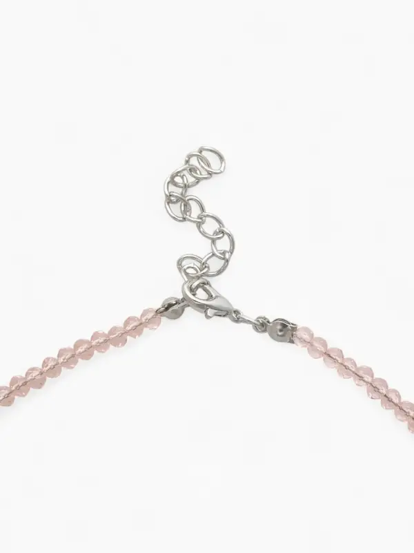 Чокер &laquo;Цветок&raquo; хрусталик, цвет розовый в золоте, 37 см + 5 см доп, цепочка