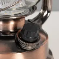 Ночник декоративный LED, аккум 5800mAh 3,7V "Фонарь" регулятор яркости бронза 11,5х16х24 см   109144