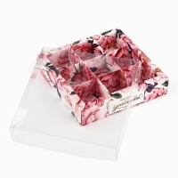 Коробка под 9 конфет с ячейками &laquo;Для самой красивой&raquo;, 14.5 х 14.5 х 3 см