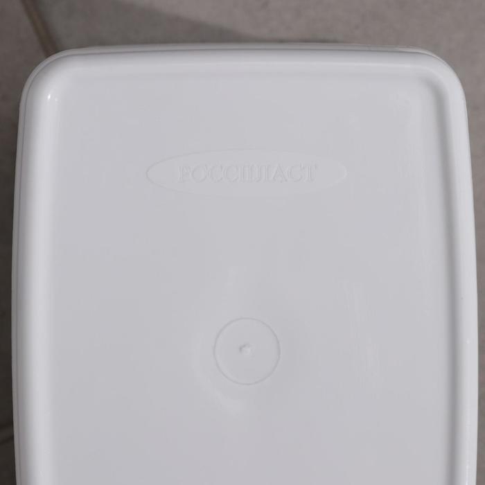 Контейнер для мусора &laquo;Камелия&raquo;, 4 л, белый