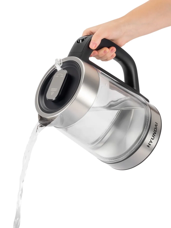 Чайник HYK-G4015 1,7л 2200Вт черный (стекло)