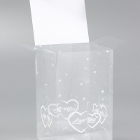 Складная коробка из PVC LOVE YOU, 11 х 11 х 18 см 5шт