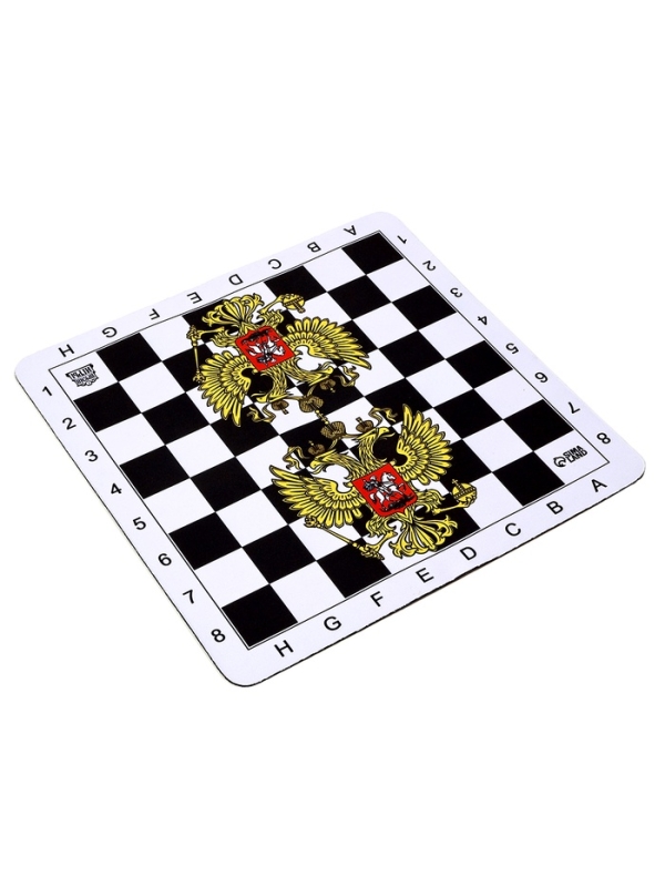 Шахматное поле "Герб" 50 х 50 х 0.2 см, каучук